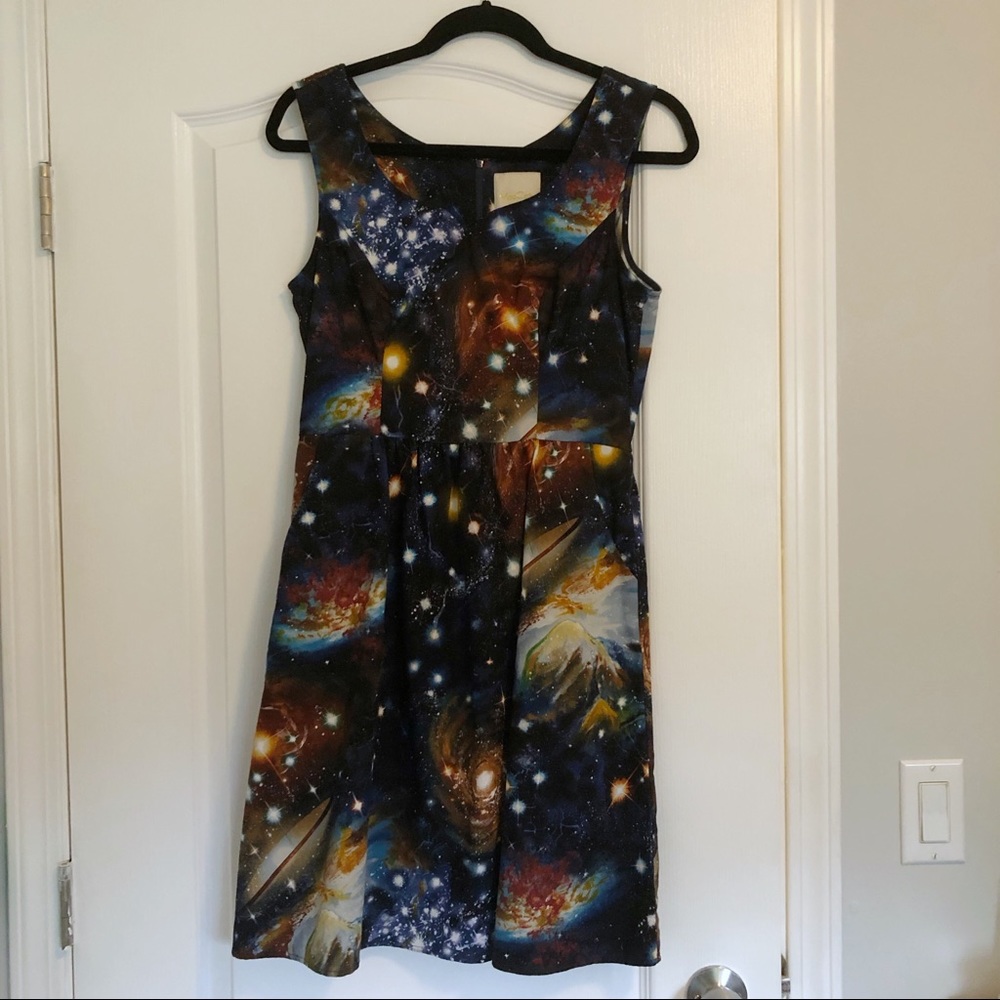 ModCloth Galaxy Print Dress with Pockets